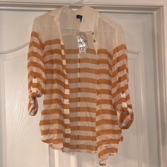 NWT 100% silk BEBE button down blouse - size XS - Picture 3 of 7